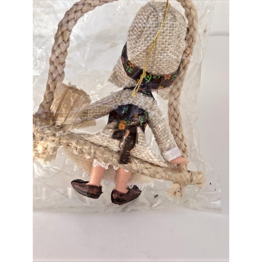 Vintage Sears Fabric Folk Girl‎ Ornament Prairie / Holly Hobbie Style 93551 - Picture 6 of 10